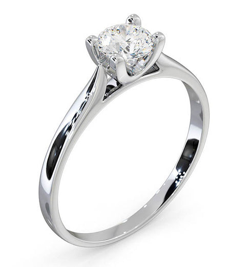 Certified 0.50CT Grace Platinum Engagement Ring G/SI1